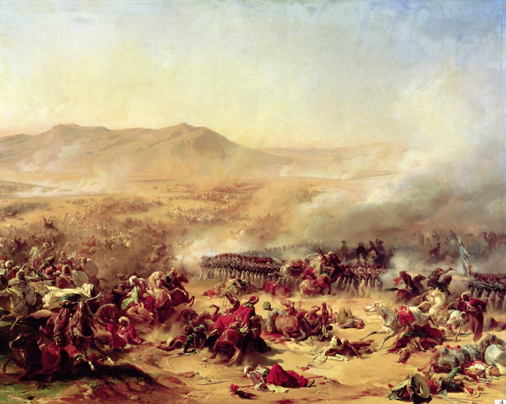 Detail of The Battle of Mont Thabor, 16th April 1799 by Felix and Cogniet Leon Philippoteaux