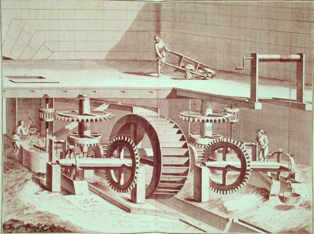 Detail of Perspective view of a 'Patouillet' by French School