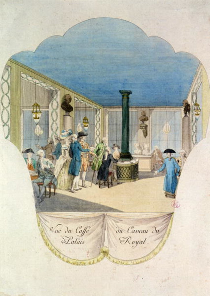 Detail of Cafe in the cellar of the Palais-Royal by French School