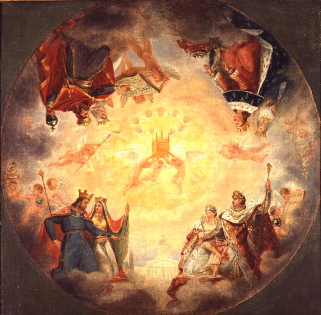 Detail of Glory of St. Genevieve, study for the cupola of the Pantheon, c.1812 by Baron Antoine Jean Gros