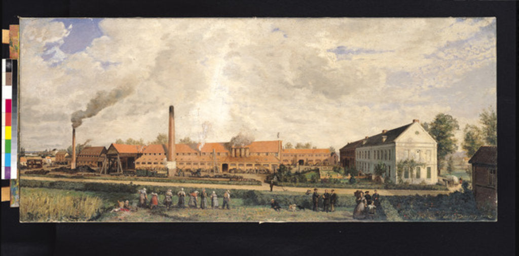 Detail of View of a Sugar Factory by Charles Paul Etienne Desavary