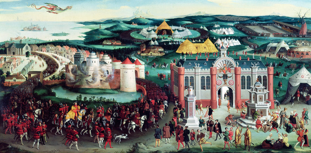 Detail of Meeting at the Field of the Cloth of Gold, 7th June 1520 by Friedrich Bouterwek