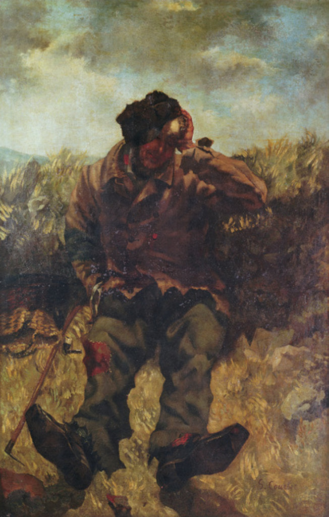 Detail of The Vagabond by Gustave Courbet