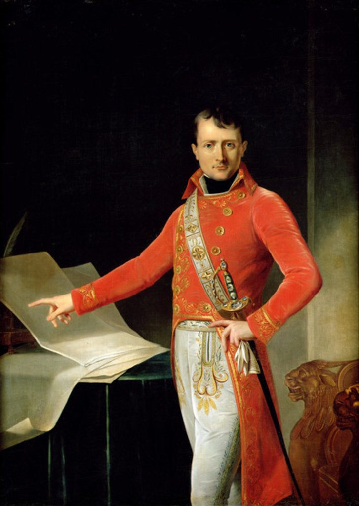 Detail of Portrait of Napoleon I by Anne Louis Girodet de Roucy-Trioson