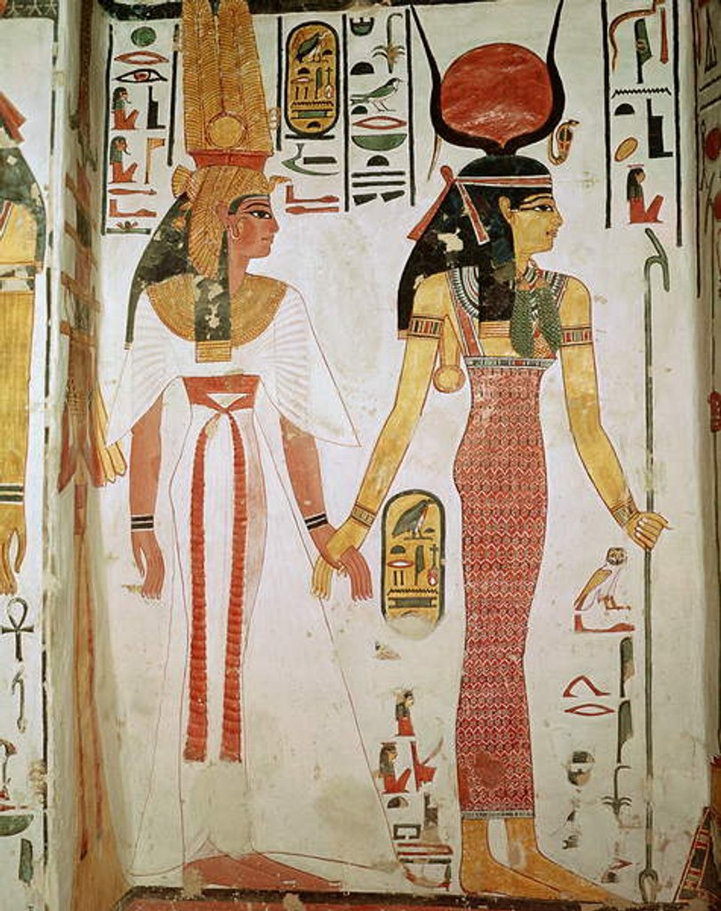 Detail of Isis and Nefertari, New Kingdom by Egyptian 19th Dynasty