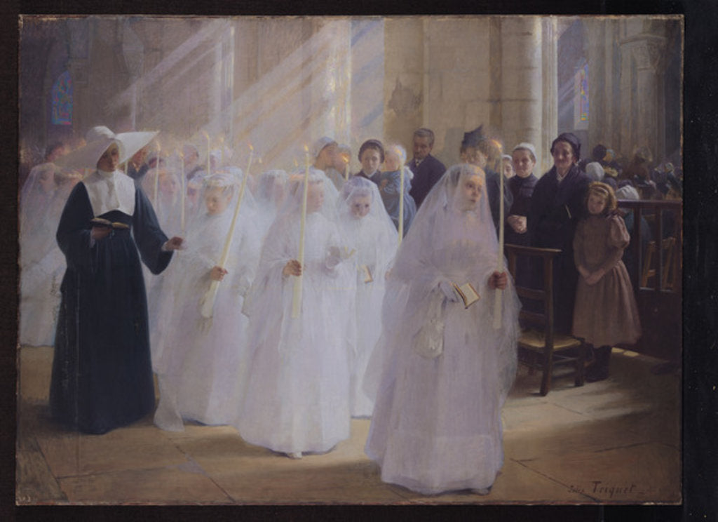 Detail of Solemn Communion by Jules Triquet
