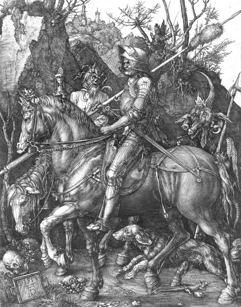 Detail of Knight, Death and the Devil, 1513 by Albrecht Dürer or Duerer