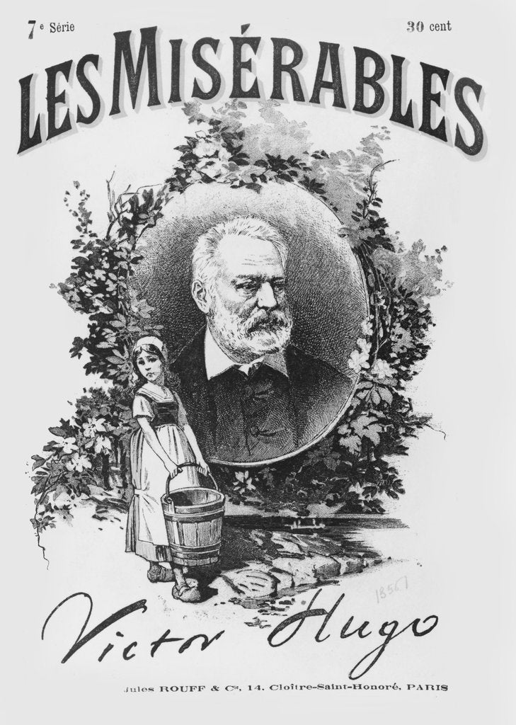 Detail of Titlepage of the first edition of 'Les Miserables' by Victor Hugo by French School