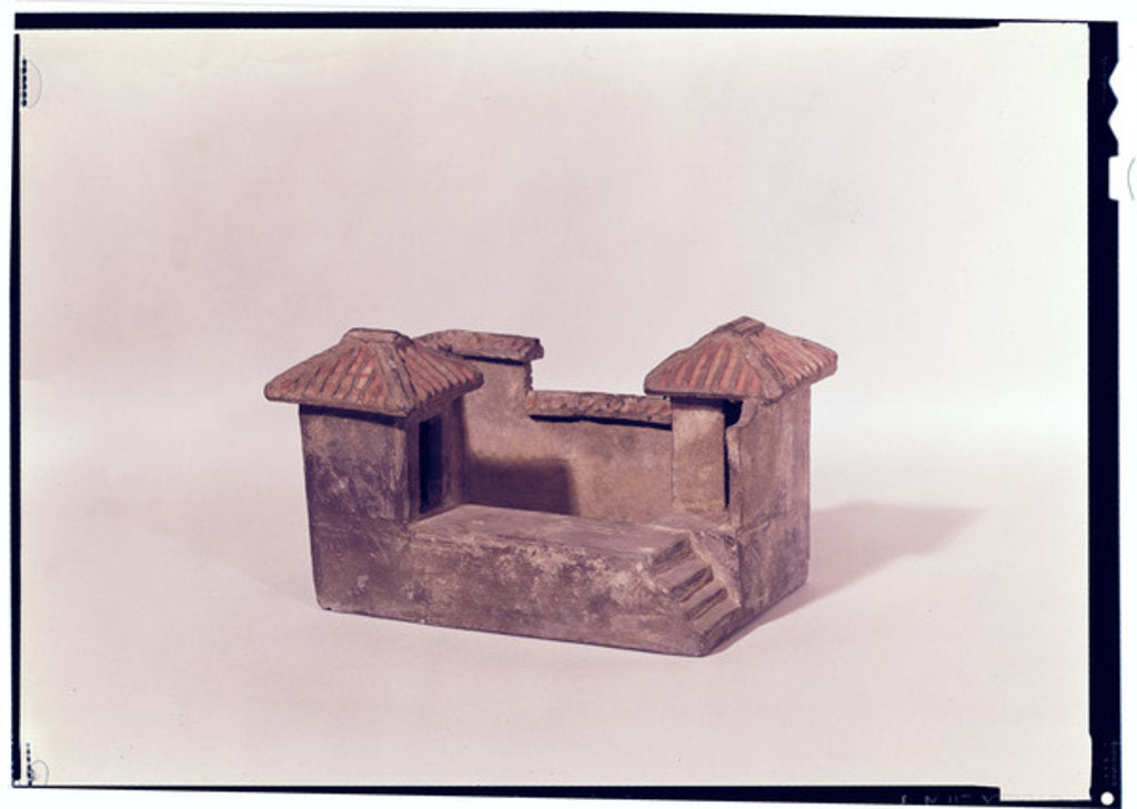 Detail of Funerary model of a house, Han dynasty by School Chinese