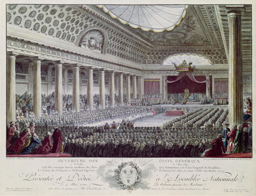 Detail of Opening of the Estates General at Versailles, 5th May 1789 by Isidore Stanislas Helman