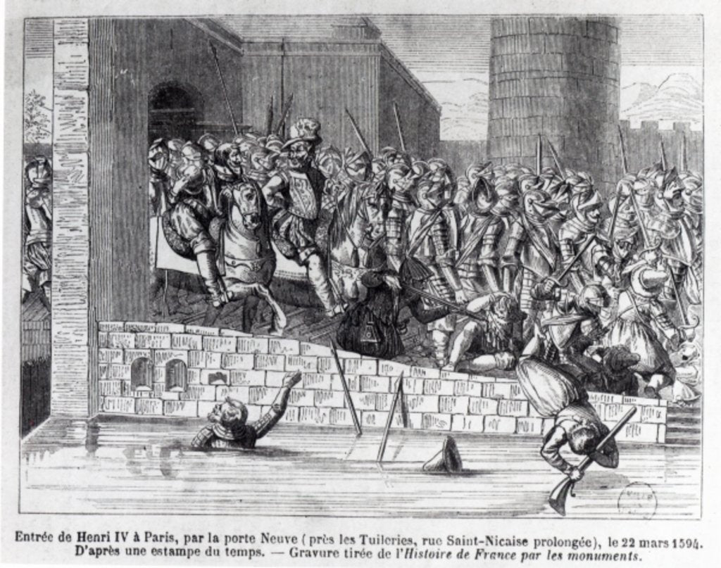 Detail of Entrance of Henri IV into Paris, 22nd March 1594 by French School