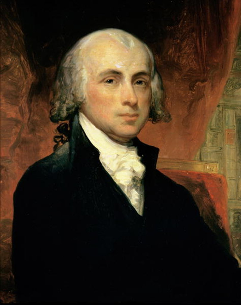 Detail of James Madison, c.1804 by Gilbert Stuart