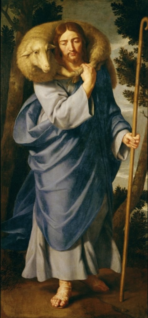 Detail of The Good Shepherd by Philippe de Champaigne