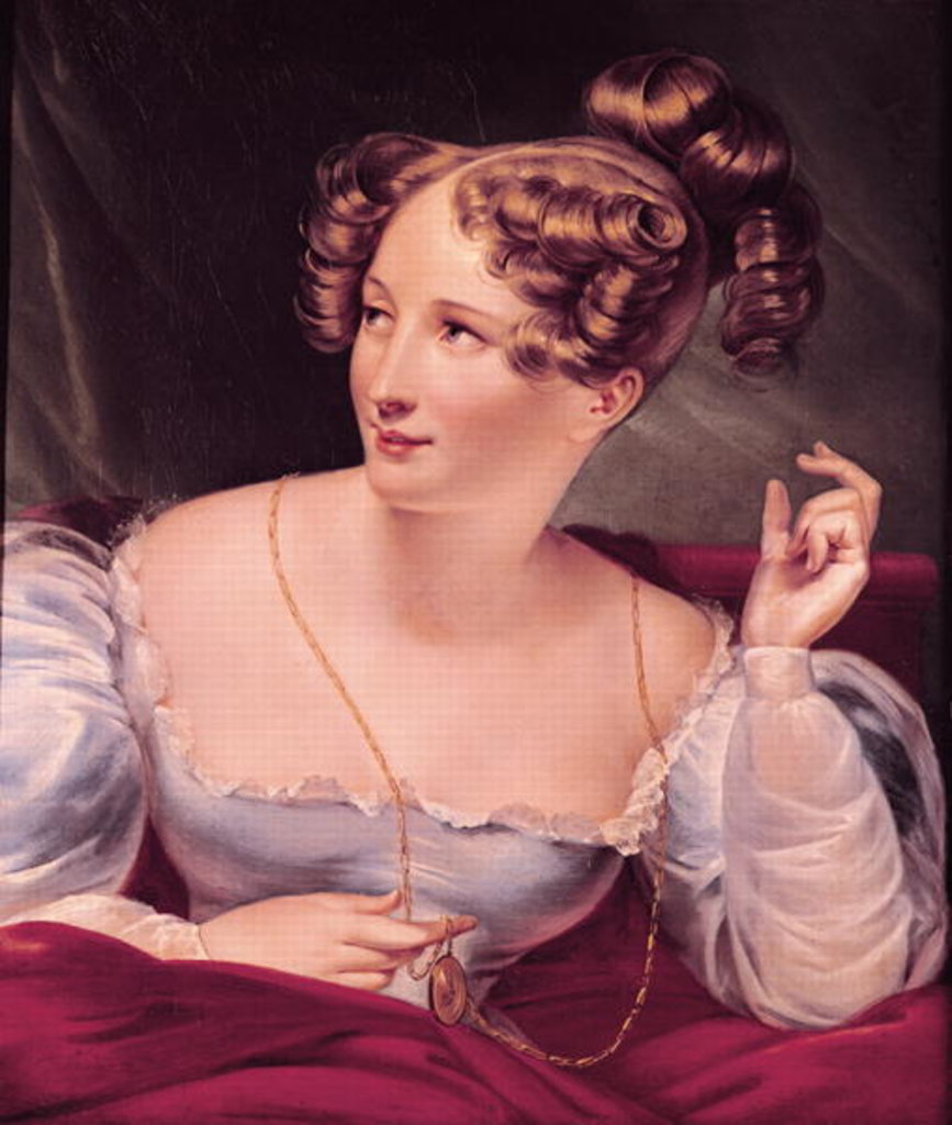 Detail of Portrait of Harriet Smithson by French School