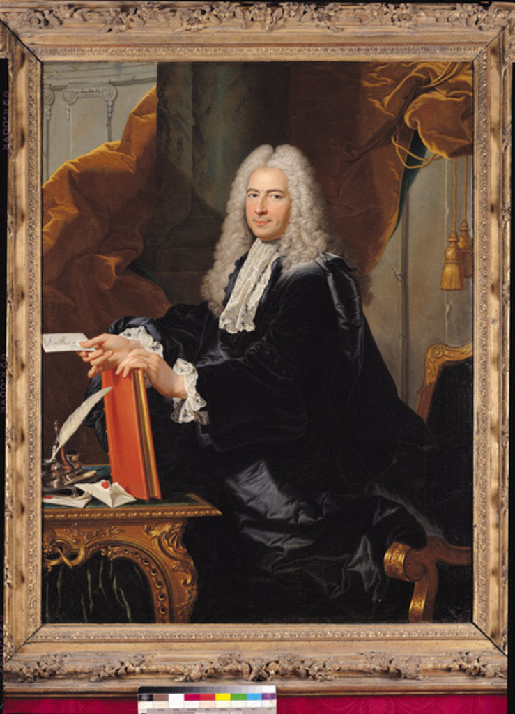 Detail of Portrait of Philibert Orry by Hyacinthe Rigaud