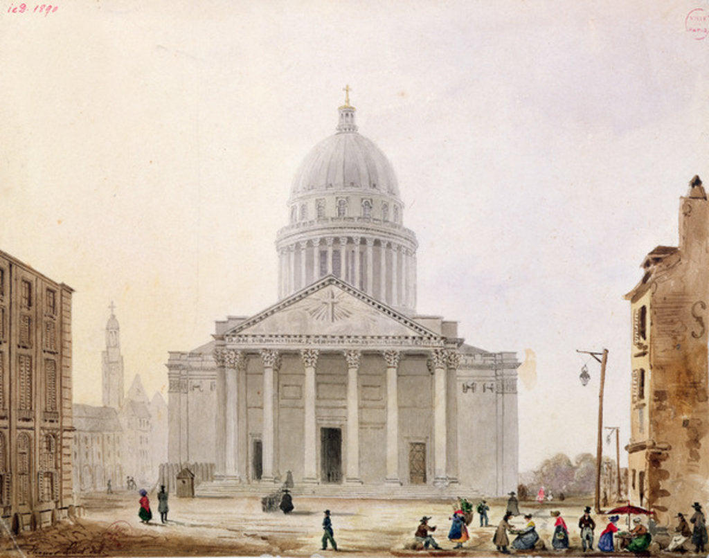 Detail of The Pantheon, c.1820 by Eleonore Linet