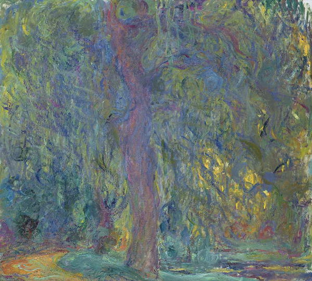 Detail of Weeping Willow, 1918-19 by Claude Monet