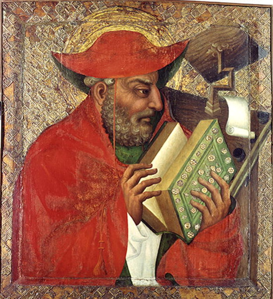 Detail of St. Jerome, 14th century by Theodoricus of Prague