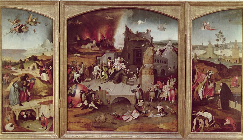 Detail of Triptych of the Temptation of St. Anthony by Hieronymus Bosch