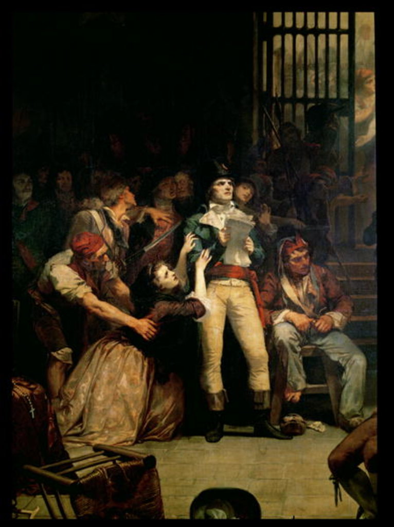 Detail of The Call for the Last Victims of the Terror, 7-9 Thermidor, Year 2, central detail, 1850 by Charles Louis Lucien Muller