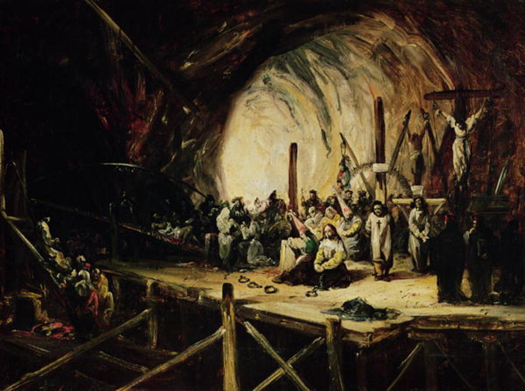 Detail of Inquisition Scene, 1851 by Eugenio Lucas y Padilla