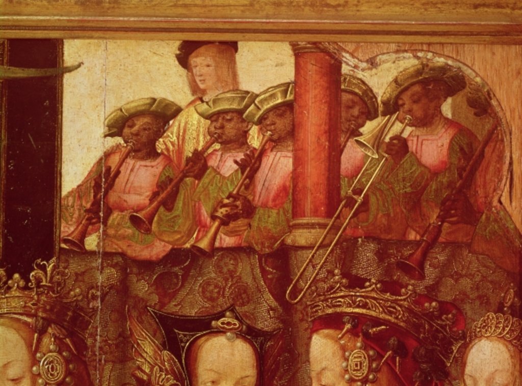 Detail of The Engagement of St. Ursula and Prince Etherius by Master of Saint Auta