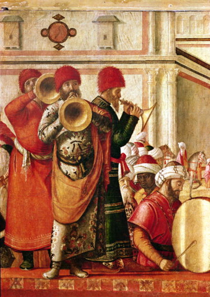 Detail of St. George Baptising the Gentiles by Vittore Carpaccio