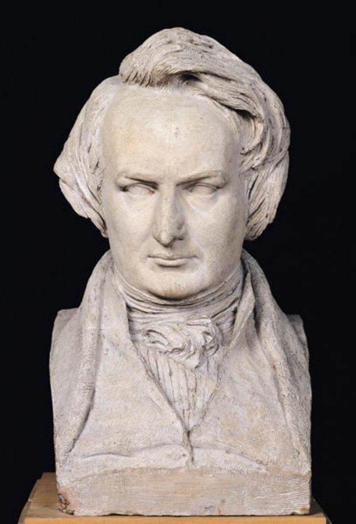 Detail of Bust of Victor Hugo aged 35, 1837 by Pierre Jean David d'Angers