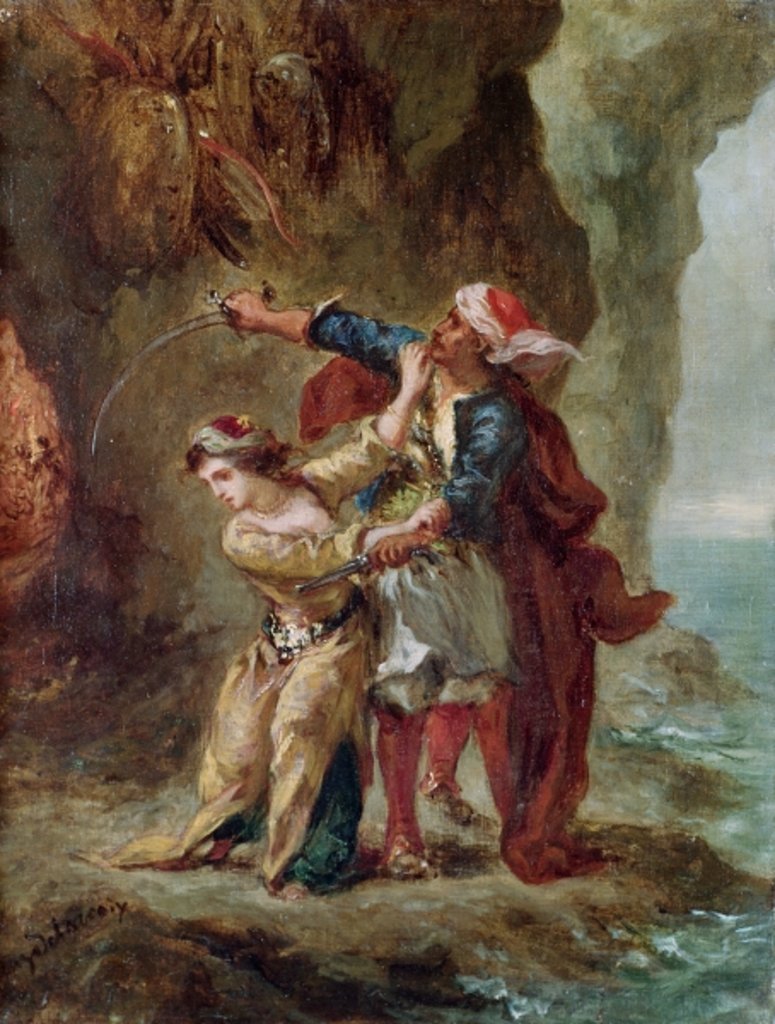 Detail of The Bride of Abydos, 1843 by Ferdinand Victor Eugene Delacroix
