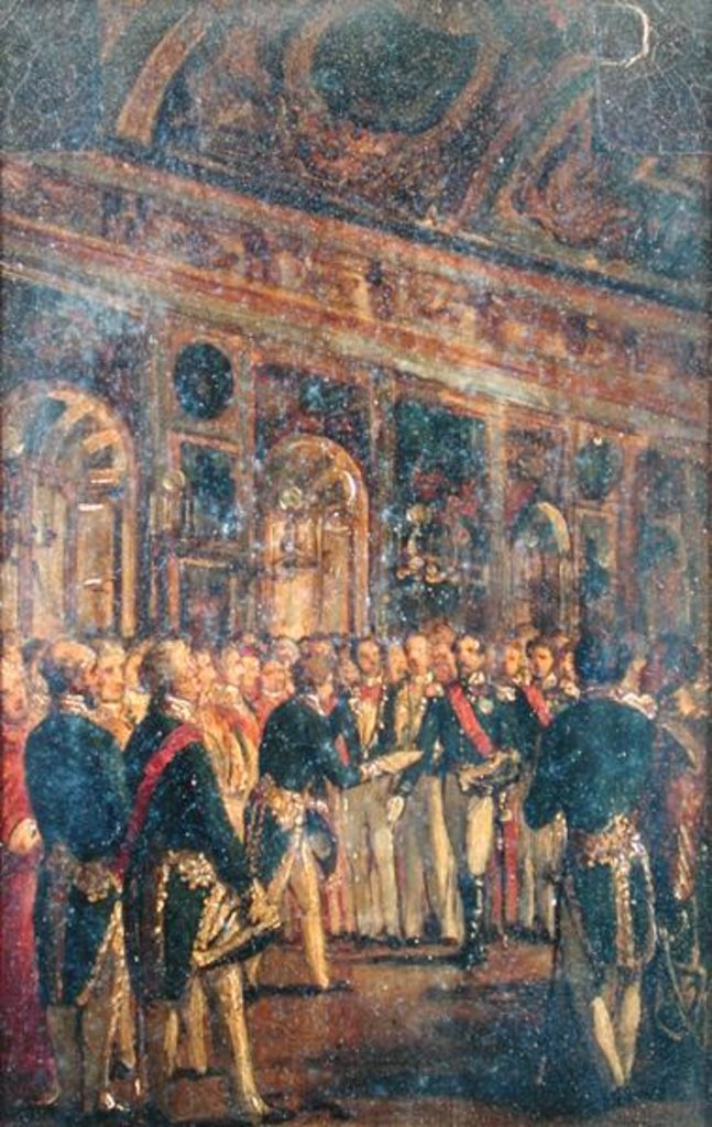 Detail of The Senate Presenting Louis Napoleon Bonaparte with the Result of the Plebiscite Proclaiming him Emperor, at Saint-Cloud, 1st December 1852, 1852-71 by Charles-Philippe Lariviere
