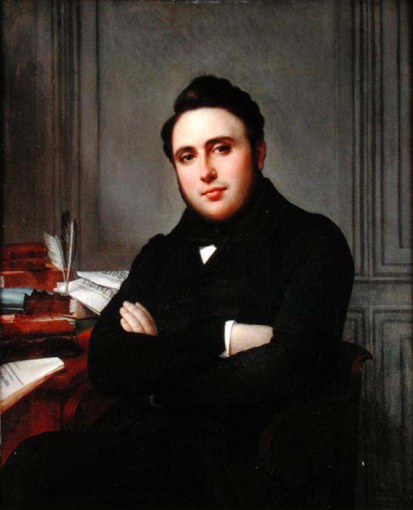 Detail of Portrait of Alexandre Auguste Ledru-Rollin, 1838 by Angelique Mongez