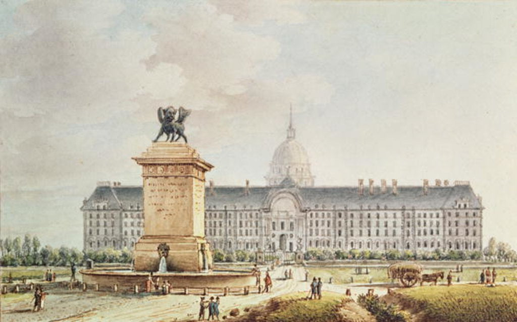 Detail of View of the Hotel des Invalides by Victor Jean Nicolle