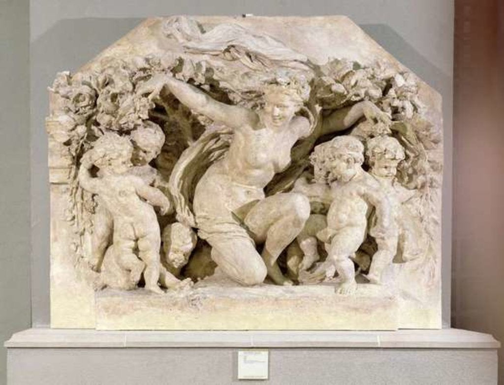 Detail of Triumph of Flora, relief taken from the facade of the Flora Pavilion of the Louvre Palace, 1866 by Jean-Baptiste Carpeaux