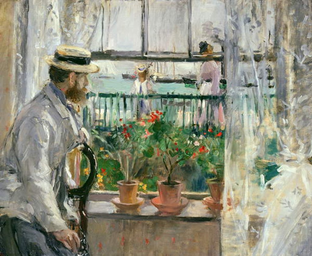 Detail of Eugene Manet on the Isle of Wight by Berthe Morisot