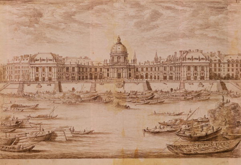 Detail of Perspective View of the College des Quatre-Nations by Israel the Younger Silvestre