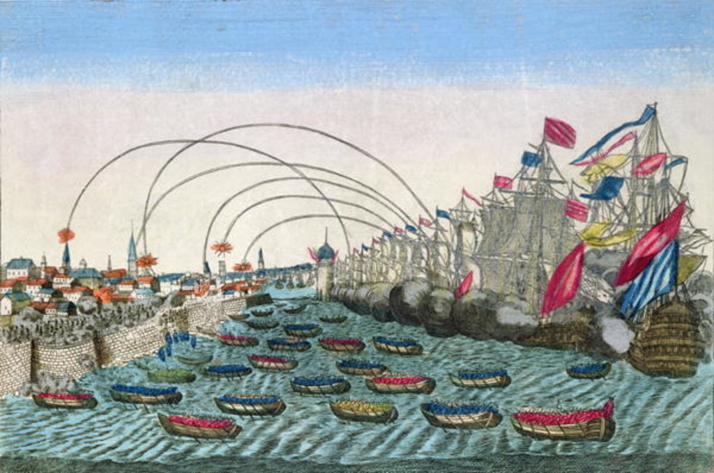 Detail of The Capture of Havana by the English in 1762 by French School