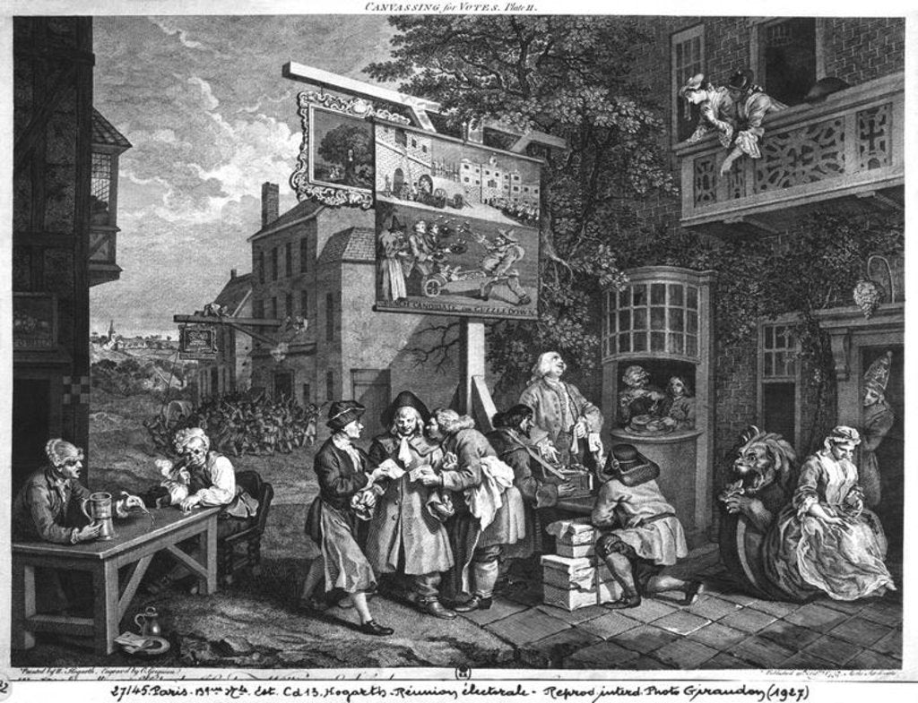 Detail of The Election II; Canvassing for Votes by William Hogarth
