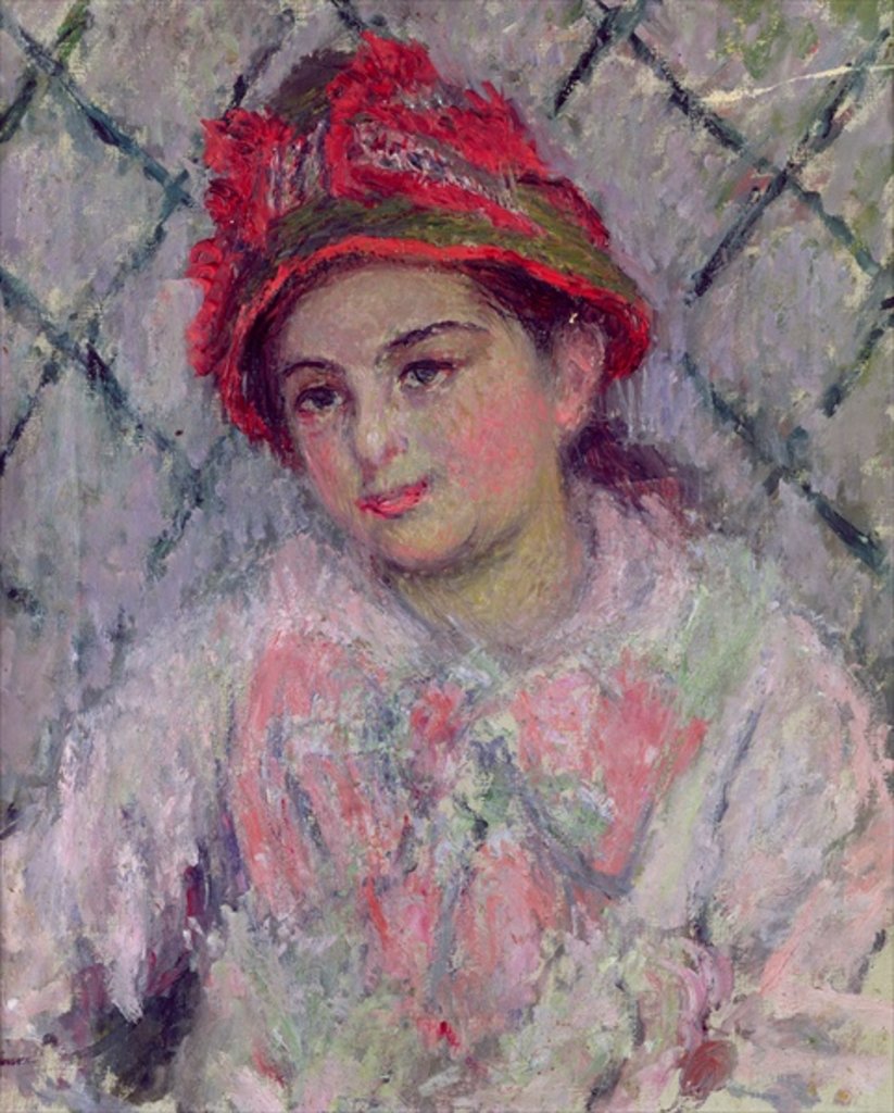Detail of Portrait of Blanche Hoschede as a Young Girl, c.1880 by Claude Monet
