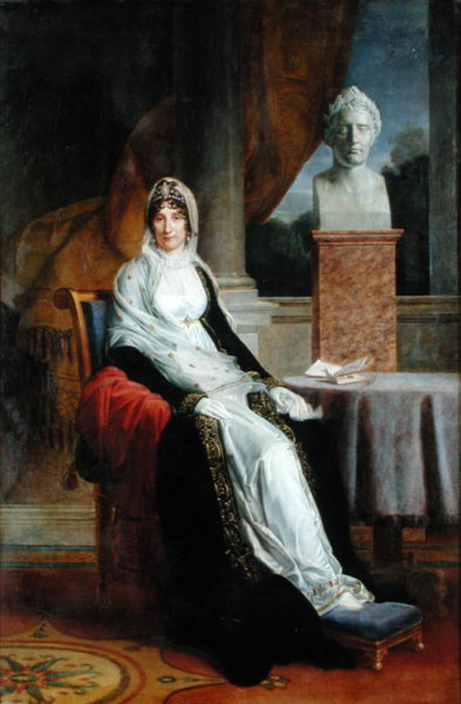Detail of Marie-Laetitia Ramolino 1803 by Francois Pascal Simon Baron Gerard