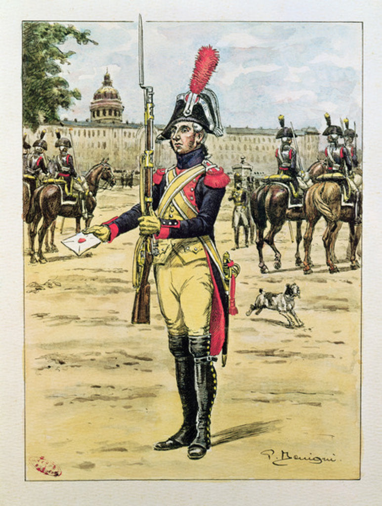 Detail of Elite Legion of the Gendarmerie, 1801-02 by P. Benigni