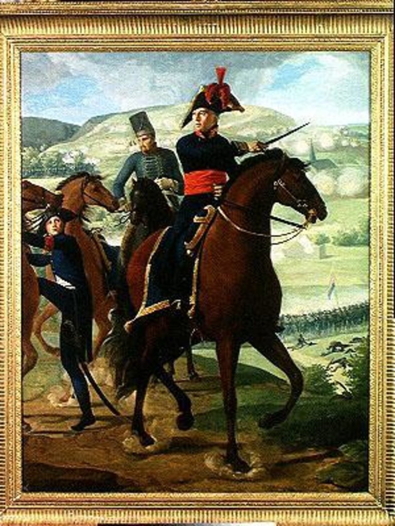 Detail of General Louis Marie Turreau de Garambouville at the Gravieres Affair, 1800 by Louis Hersent