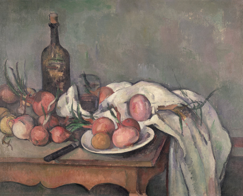 Detail of Still Life with Onions, c.1895 by Paul Cezanne