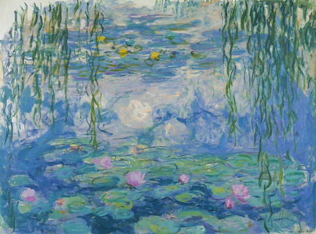 Detail of Waterlilies, 1916-19 by Claude Monet