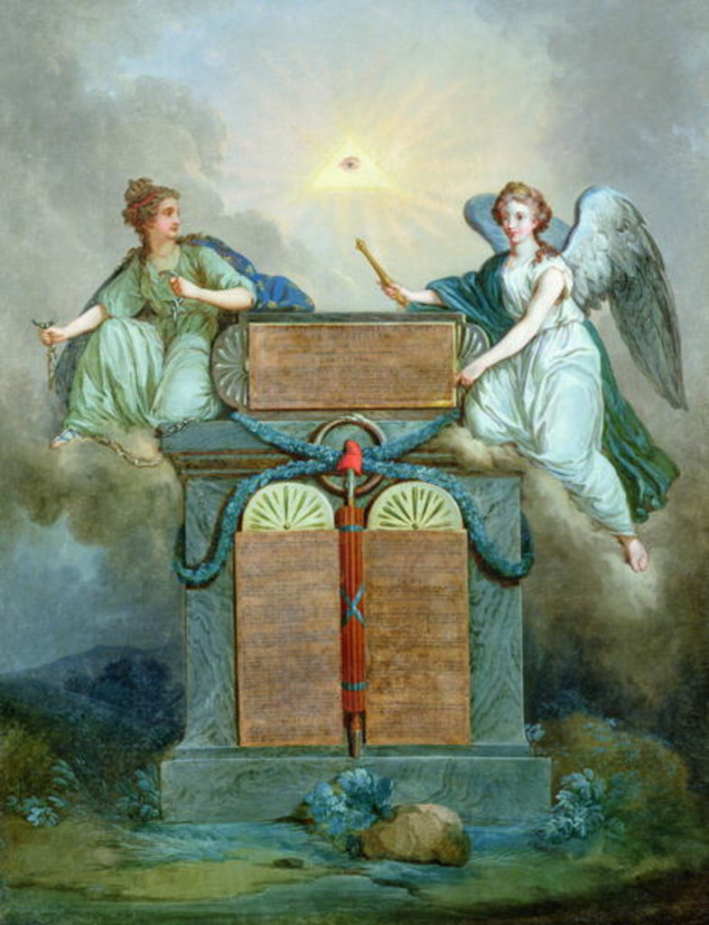 Detail of Declaration of the Rights of Man and the Citizen by French School