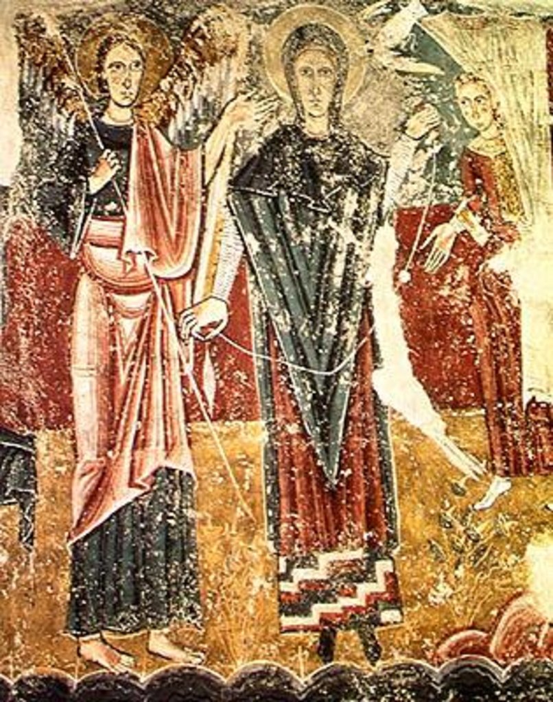 Detail of Annunciation, Catalan by Spanish School