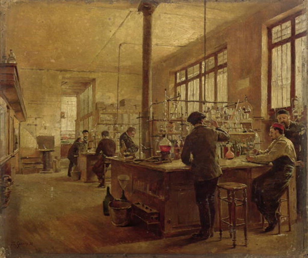 Detail of The Laboratory, 1887 by Ferdinand Joseph Gueldry