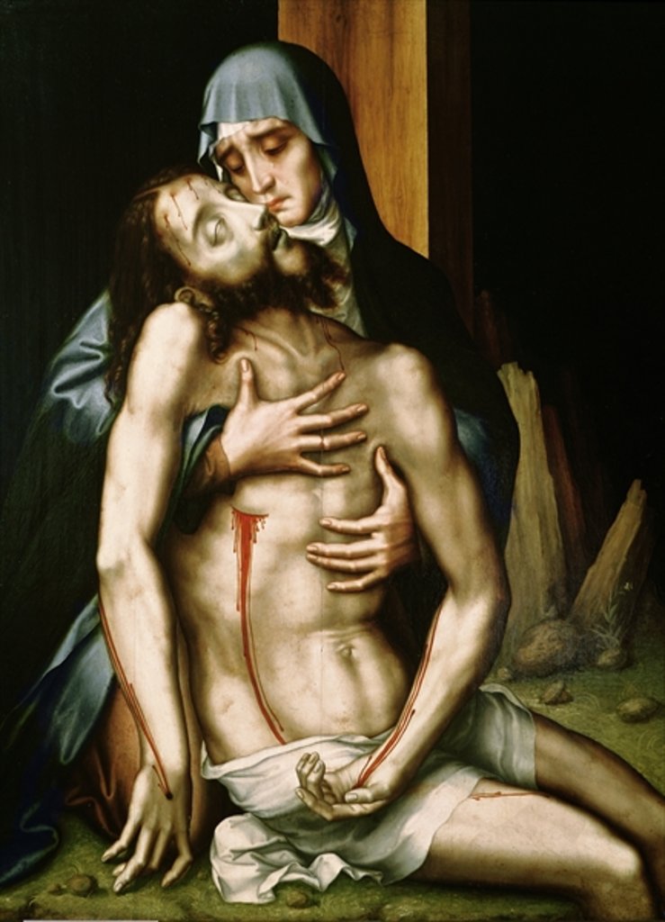 Detail of Pieta by Luis de Morales
