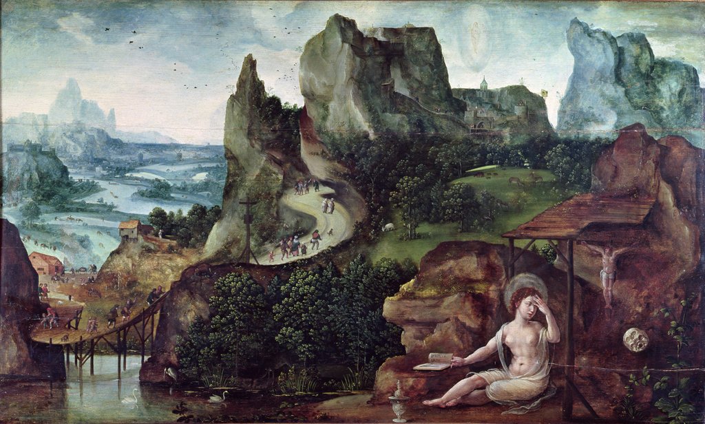Detail of The Penitent Mary Magdalene by Joachim Patinir