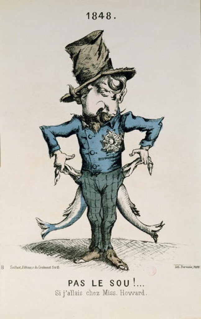 Detail of Pas le sou! Si j'allais chez Miss Howar' by Charles Frondat