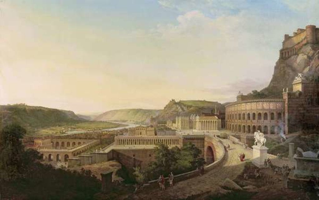 Detail of View of Vienna in Roman Times, 1860 by Etienne Rey
